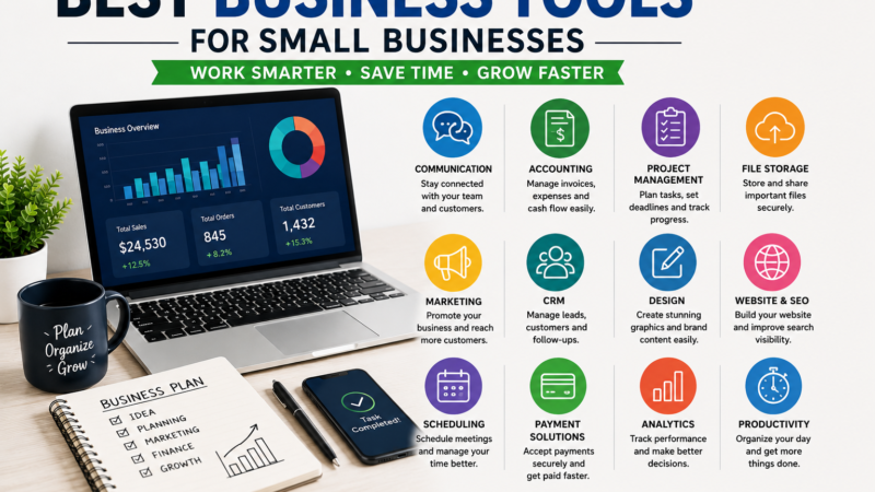 Best Business Tools for Small Businesses to Save Time and Grow
