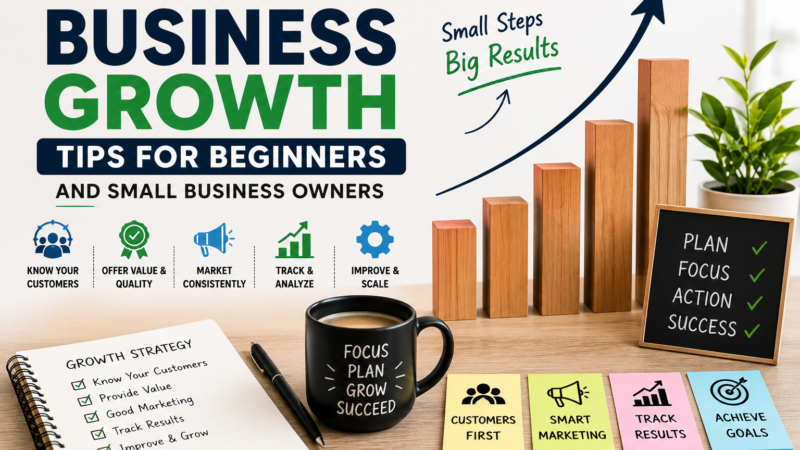 Business Growth Tips for Beginners & Small Owners