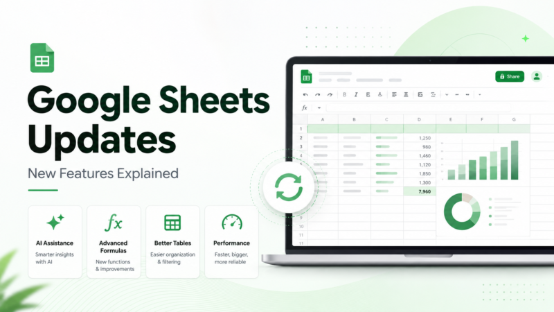 Google Sheets Updates 2026: New Features Explained