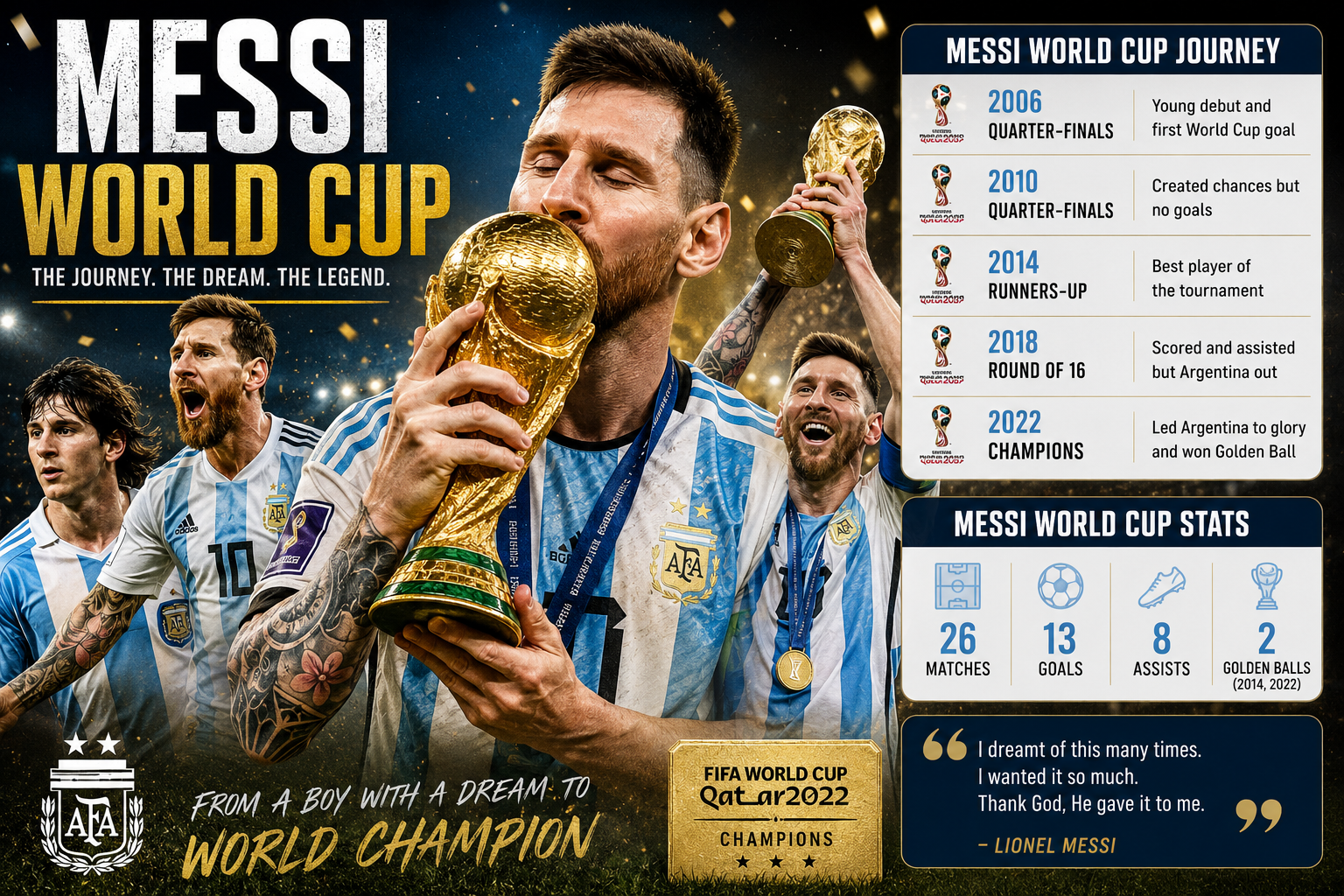 Messi World Cup Journey and Records