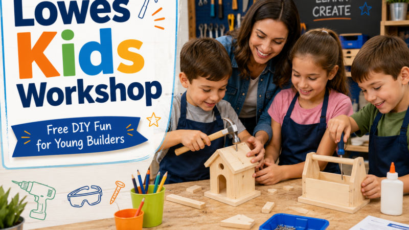 Lowes Kids Workshop: How to Register, Age Limit and Free Projects