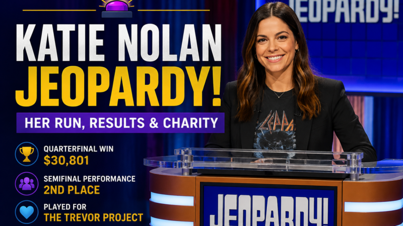 Katie Nolan Jeopardy: Celebrity Jeopardy Run, Results and Charity